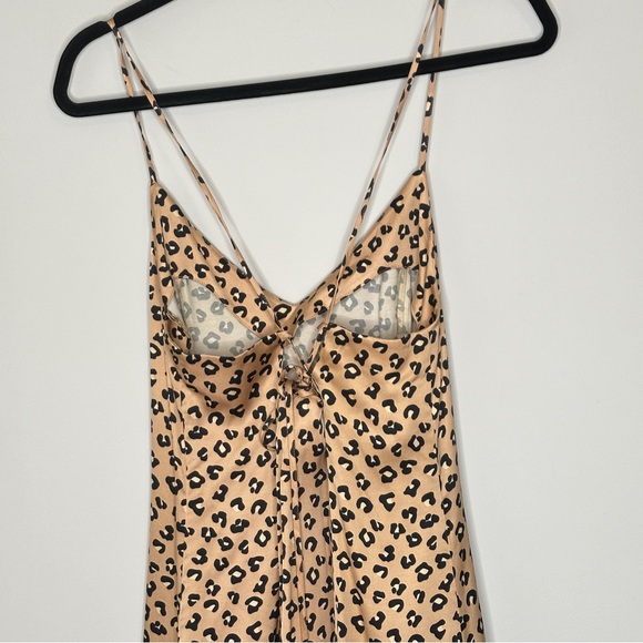 Sezane Tan and Black Midi Dress - Picture 11 of 15